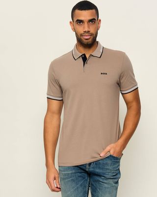 T-shirt męski na wiosnę BOSS GREEN ze sklepu: Gomez Fashion Store w kategorii: T-shirty męskie - zdjęcie 874714-BD9-10338_BG265M000026336