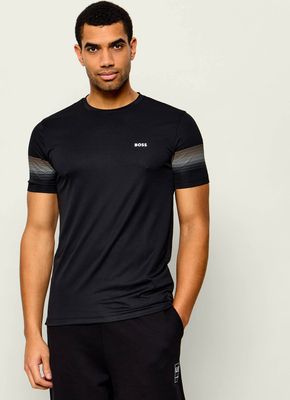 czarny T-shirt męski BOSS GREEN ze sklepu: Gomez Fashion Store w kategorii: T-shirty męskie
