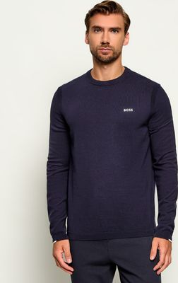 Sweter męski casual BOSS GREEN ze sklepu: Gomez Fashion Store w kategorii: Swetry męskie - zdjęcie 874714-BD9-10338_BG265M000073402