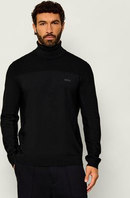 Sweter męski casual BOSS GREEN ze sklepu: Gomez Fashion Store w kategorii: Swetry męskie - zdjęcie 874714-BD9-10338_BG265M000076001