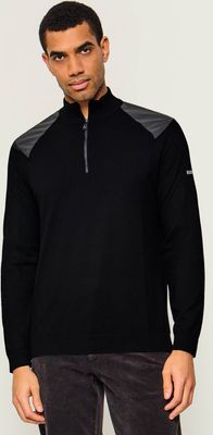 BOSS GREEN - czarny Sweter męski casualowy ze sklepu: Gomez Fashion Store w kategorii: Swetry męskie
