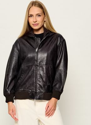 Kurtka damska rockowa casual Max & Co. ze sklepu: Gomez Fashion Store w kategorii: Kurtki damskie - zdjęcie 874714-BD9-10338_MX264W000003527
