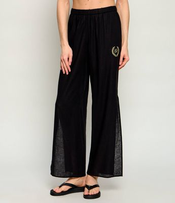 Spodnie damskie retro Karl Lagerfeld Jeans ze sklepu: Gomez Fashion Store w kategorii: Spodnie damskie - zdjęcie 874714-BD9-10338_KJ262W000030002