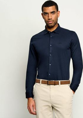 Koszula męska jesienna z klasycznym kołnierzykiem BOSS ORANGE ze sklepu: Gomez Fashion Store w kategorii: Koszule męskie