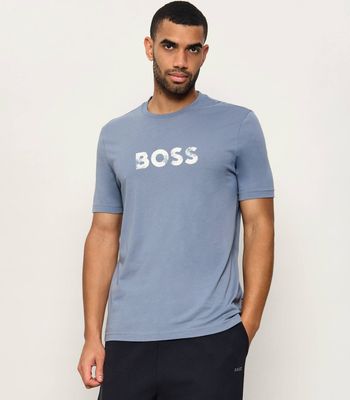 T-shirt męski BOSS ORANGE ze sklepu: Gomez Fashion Store w kategorii: T-shirty męskie - zdjęcie 874714-BD9-10338_BO265M000062424