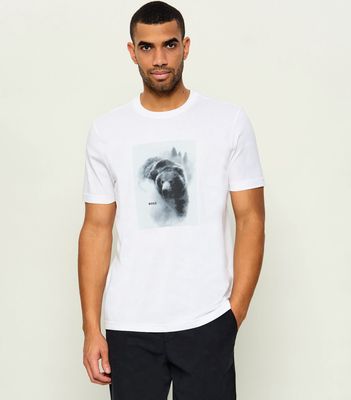 T-shirt męski na wiosnę BOSS ORANGE ze sklepu: Gomez Fashion Store w kategorii: T-shirty męskie - zdjęcie 874714-BD9-10338_BO265M000063101