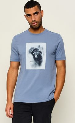 T-shirt męski na wiosnę BOSS ORANGE ze sklepu: Gomez Fashion Store w kategorii: T-shirty męskie - zdjęcie 874714-BD9-10338_BO265M000063424