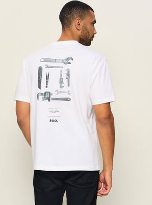 T-shirt męski na wiosnę BOSS ORANGE ze sklepu: Gomez Fashion Store w kategorii: T-shirty męskie - zdjęcie 874714-BD9-10338_BO265M000064100