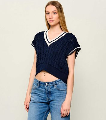 Kamizelka damska Tommy Jeans ze sklepu: Gomez Fashion Store w kategorii: Kamizelki damskie - zdjęcie 874714-BD9-10338_TM264W000010072