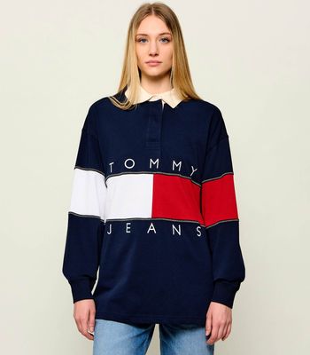 Bluzka damska casual Tommy Jeans ze sklepu: Gomez Fashion Store w kategorii: Bluzki damskie - zdjęcie 874714-BD9-10338_TM264W000013072