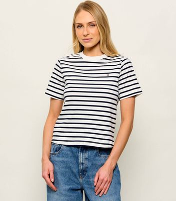 Bluzka damska na wiosnę Tommy Hilfiger ze sklepu: Gomez Fashion Store w kategorii: Bluzki damskie - zdjęcie 874714-BD9-10338_TH264W000030N38