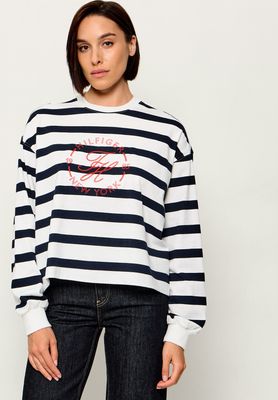 Bluzka damska na wiosnę Tommy Hilfiger ze sklepu: Gomez Fashion Store w kategorii: Bluzki damskie - zdjęcie 874714-BD9-10338_TH264W000035G92