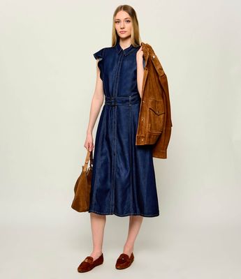 Sukienka rozkloszowana Tommy Hilfiger ze sklepu: Gomez Fashion Store w kategorii: Sukienki - zdjęcie 874714-BD9-10338_TH264W000050D34