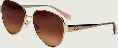 Okulary przeciwsłoneczne damskie Coach ze sklepu: Gomez Fashion Store w kategorii: Okulary przeciwsłoneczne damskie - zdjęcie 874714-BD9-10338_CN262W000055247