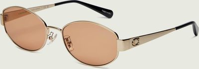 Okulary przeciwsłoneczne damskie Coach ze sklepu: Gomez Fashion Store w kategorii: Okulary przeciwsłoneczne damskie - zdjęcie 874714-BD9-10338_CN262W000058313