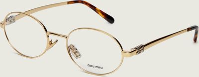 MIU MIU - Okulary korekcyjne damskie ze sklepu: Gomez Fashion Store w kategorii: Okulary korekcyjne damskie - zdjęcie 874714-BD9-10338_IU262W000005057