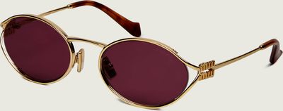 MIU MIU - Okulary przeciwsłoneczne damskie ze sklepu: Gomez Fashion Store w kategorii: Okulary przeciwsłoneczne damskie - zdjęcie 874714-BD9-10338_IU262W000007AAA