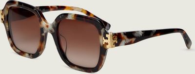 Okulary przeciwsłoneczne damskie na lato TORY BURCH ze sklepu: Gomez Fashion Store w kategorii: Okulary przeciwsłoneczne damskie - zdjęcie 874714-BD9-10338_TO262W000079A35