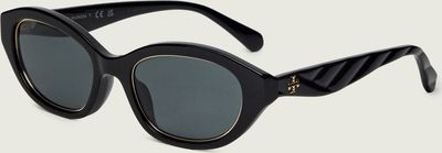 Okulary przeciwsłoneczne damskie TORY BURCH ze sklepu: Gomez Fashion Store w kategorii: Okulary przeciwsłoneczne damskie - zdjęcie 874714-BD9-10338_TO262W000080A04