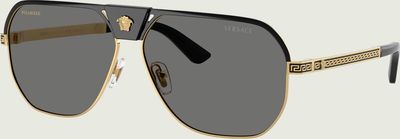 Okulary przeciwsłoneczne Versace ze sklepu: Gomez Fashion Store w kategorii: Okulary przeciwsłoneczne męskie - zdjęcie 874714-BD9-10338_VE262M000002933