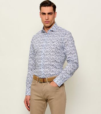 Koszula męska z klasycznym kołnierzykiem Tommy Hilfiger ze sklepu: Gomez Fashion Store w kategorii: Koszule męskie - zdjęcie 874714-BD9-10338_TH264M000036E90