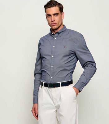Koszula męska z kołnierzykiem button down Tommy Hilfiger ze sklepu: Gomez Fashion Store w kategorii: Koszule męskie - zdjęcie 874714-BD9-10338_TH264M000047E36