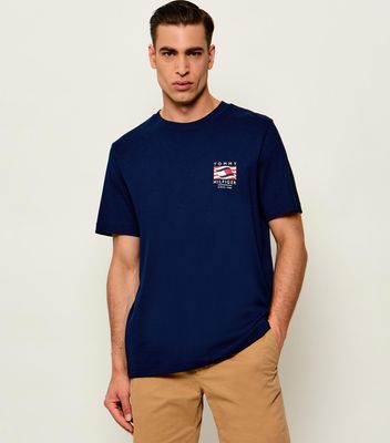 T-shirt męski casualowy na wiosnę Tommy Hilfiger ze sklepu: Gomez Fashion Store w kategorii: T-shirty męskie - zdjęcie 874714-BD9-10338_TH264M000070F32