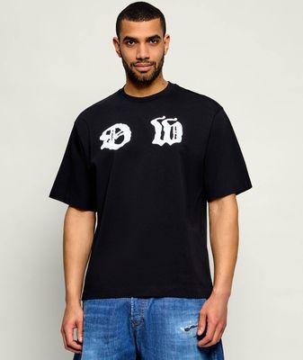 T-shirt męski w stylu młodzieżowym na wiosnę Off White ze sklepu: Gomez Fashion Store w kategorii: T-shirty męskie - zdjęcie 874714-BD9-10338_OF262M000039080
