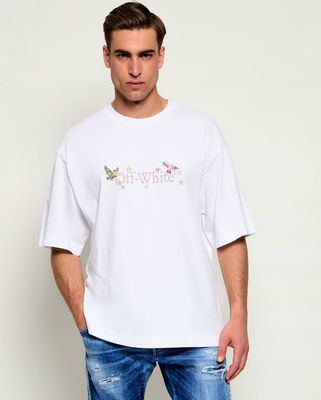 Off-White - T-shirt męski w stylu młodzieżowym ze sklepu: Gomez Fashion Store w kategorii: T-shirty męskie - zdjęcie 874714-BD9-10338_OF262M000041081