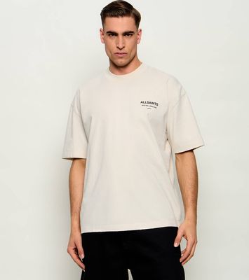 T-shirt męski casual wiosenny AllSaints ze sklepu: Gomez Fashion Store w kategorii: T-shirty męskie - zdjęcie 874714-BD9-10338_AA264M000006056