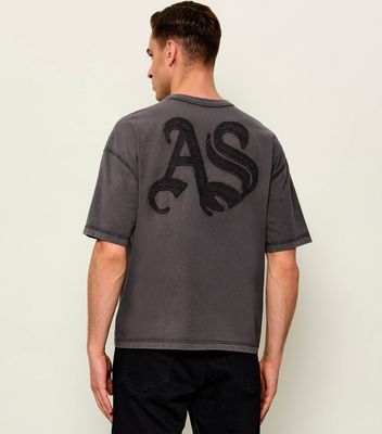 T-shirt męski casual AllSaints ze sklepu: Gomez Fashion Store w kategorii: T-shirty męskie - zdjęcie 874714-BD9-10338_AA264M000011000