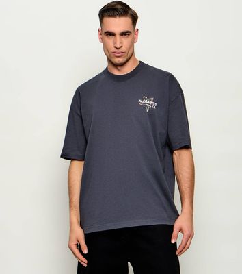 T-shirt męski na wiosnę casual AllSaints ze sklepu: Gomez Fashion Store w kategorii: T-shirty męskie - zdjęcie 874714-BD9-10338_AA264M000017000