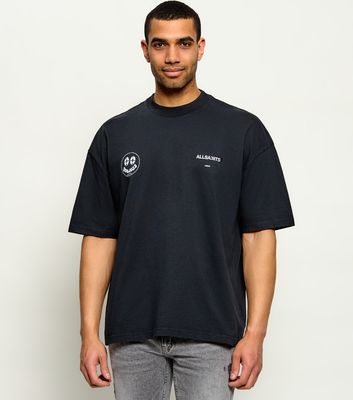 T-shirt męski casualowy AllSaints ze sklepu: Gomez Fashion Store w kategorii: T-shirty męskie - zdjęcie 874714-BD9-10338_AA264M000024000