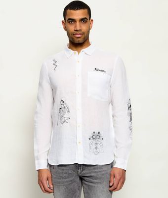 Koszula męska na wiosnę AllSaints ze sklepu: Gomez Fashion Store w kategorii: Koszule męskie - zdjęcie 874714-BD9-10338_AA264M000025011