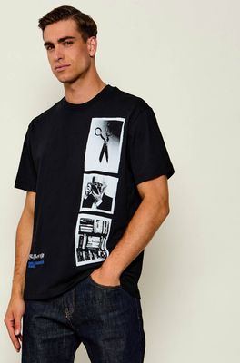 T-shirt męski Karl Lagerfeld Jeans ze sklepu: Gomez Fashion Store w kategorii: T-shirty męskie - zdjęcie 874714-BD9-10338_KJ264M000009002