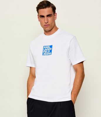 T-shirt męski na wiosnę Karl Lagerfeld Jeans ze sklepu: Gomez Fashion Store w kategorii: T-shirty męskie - zdjęcie 874714-BD9-10338_KJ264M000010001