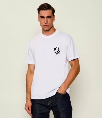 Karl Lagerfeld Jeans - T-shirt męski casualowy ze sklepu: Gomez Fashion Store w kategorii: T-shirty męskie - zdjęcie 874714-BD9-10338_KJ264M000013001