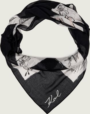 Szalik/chusta Karl Lagerfeld ze sklepu: Gomez Fashion Store w kategorii: Szaliki i chusty damskie - zdjęcie 874714-BD9-10338_KL264W000046E69