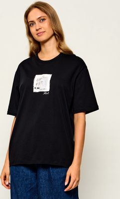 Bluzka damska młodzieżowa na wiosnę Karl Lagerfeld ze sklepu: Gomez Fashion Store w kategorii: Bluzki damskie - zdjęcie 874714-BD9-10338_KL264W000076666