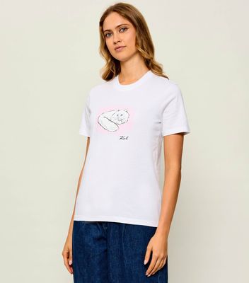 Bluzka damska młodzieżowa Karl Lagerfeld ze sklepu: Gomez Fashion Store w kategorii: Bluzki damskie - zdjęcie 874714-BD9-10338_KL264W000077100