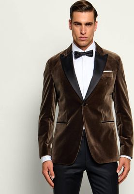 Marynarka męska elegancka na jesień BOSS BLACK ze sklepu: Gomez Fashion Store w kategorii: Marynarki męskie - zdjęcie 874714-BD9-10338_BB265M000144248