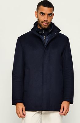 BOSS BLACK - Płaszcz męski na jesień elegancki ze sklepu: Gomez Fashion Store w kategorii: Płaszcze męskie - zdjęcie 874714-BD9-10338_BB265M000159404
