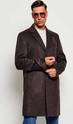 BOSS BLACK - Płaszcz męski elegancki ze sklepu: Gomez Fashion Store w kategorii: Płaszcze męskie - zdjęcie 874714-BD9-10338_BB265M000160209