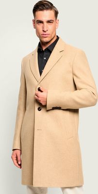 Płaszcz męski elegancki jesienny BOSS BLACK ze sklepu: Gomez Fashion Store w kategorii: Płaszcze męskie