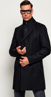Płaszcz męski jesienny elegancki BOSS BLACK ze sklepu: Gomez Fashion Store w kategorii: Płaszcze męskie - zdjęcie 874714-BD9-10338_BB265M000170001