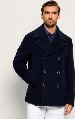 Płaszcz męski elegancki BOSS BLACK ze sklepu: Gomez Fashion Store w kategorii: Płaszcze męskie - zdjęcie 874714-BD9-10338_BB265M000173404