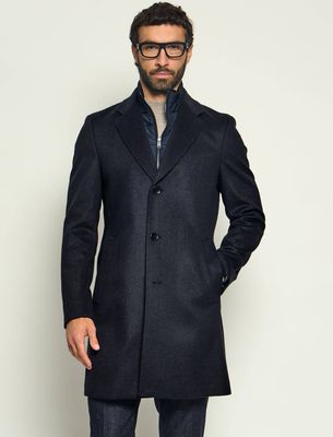 BOSS BLACK - Płaszcz męski elegancki ze sklepu: Gomez Fashion Store w kategorii: Płaszcze męskie - zdjęcie 874714-BD9-10338_BB265M000174405