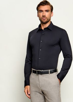 Koszula męska elegancka z klasycznym kołnierzykiem BOSS BLACK ze sklepu: Gomez Fashion Store w kategorii: Koszule męskie - zdjęcie 874714-BD9-10338_BB265M000179001