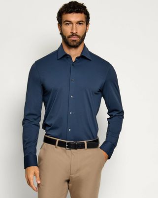 Koszula męska z klasycznym kołnierzykiem BOSS BLACK ze sklepu: Gomez Fashion Store w kategorii: Koszule męskie - zdjęcie 874714-BD9-10338_BB265M000179479