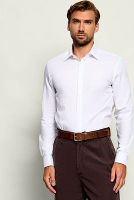 Koszula męska z klasycznym kołnierzykiem wiosenna BOSS BLACK ze sklepu: Gomez Fashion Store w kategorii: Koszule męskie - zdjęcie 874714-BD9-10338_BB265M000183100